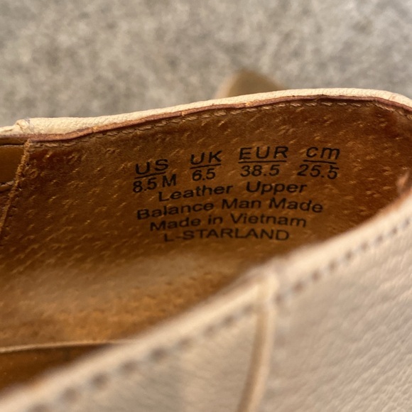 Franco Sarto Women's Cream Leather Loafers, 8.5 - Picture 5 of 5